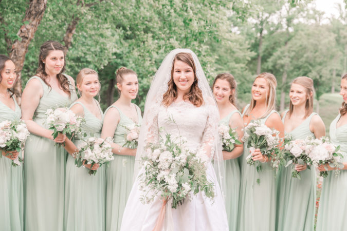 Bridal party portraits at TPC Potomac at Avenel Farm with Sarah Botta Photography in Woodbridge, VA